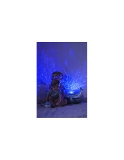 Cloud b Tranquil whale blue family Peluche musicale à projections - Discount