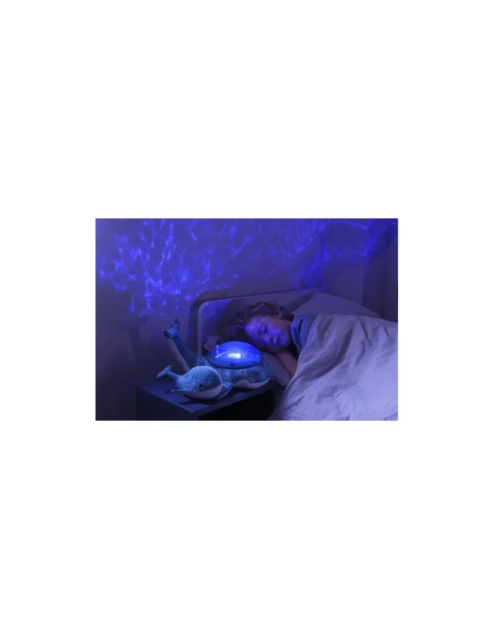 Cloud b Tranquil whale blue family Peluche musicale à projections - Discount