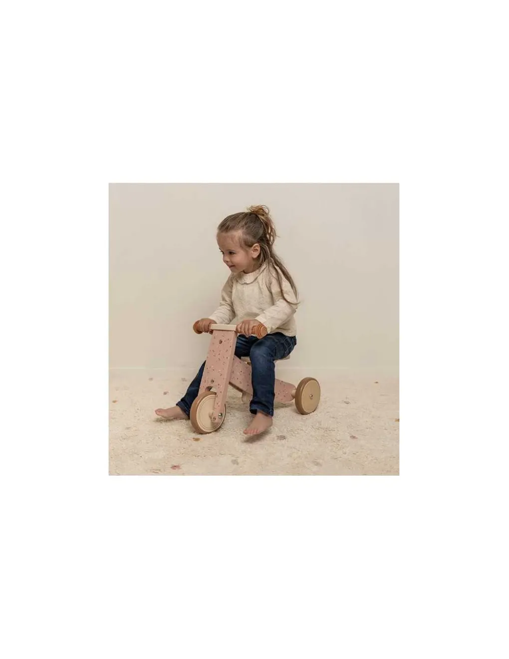 Little Dutch Tricycle en bois rose - New