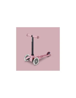 Micro Mobility Trottinette Mini Micro Deluxe Rock & Go Rose Poudré LED - New