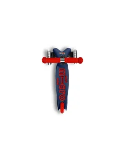 Micro Mobility Trottinette Mini Micro Deluxe LED Bleu marine et rouge - Sale