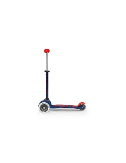 Micro Mobility Trottinette Mini Micro Deluxe LED Bleu marine et rouge - Sale