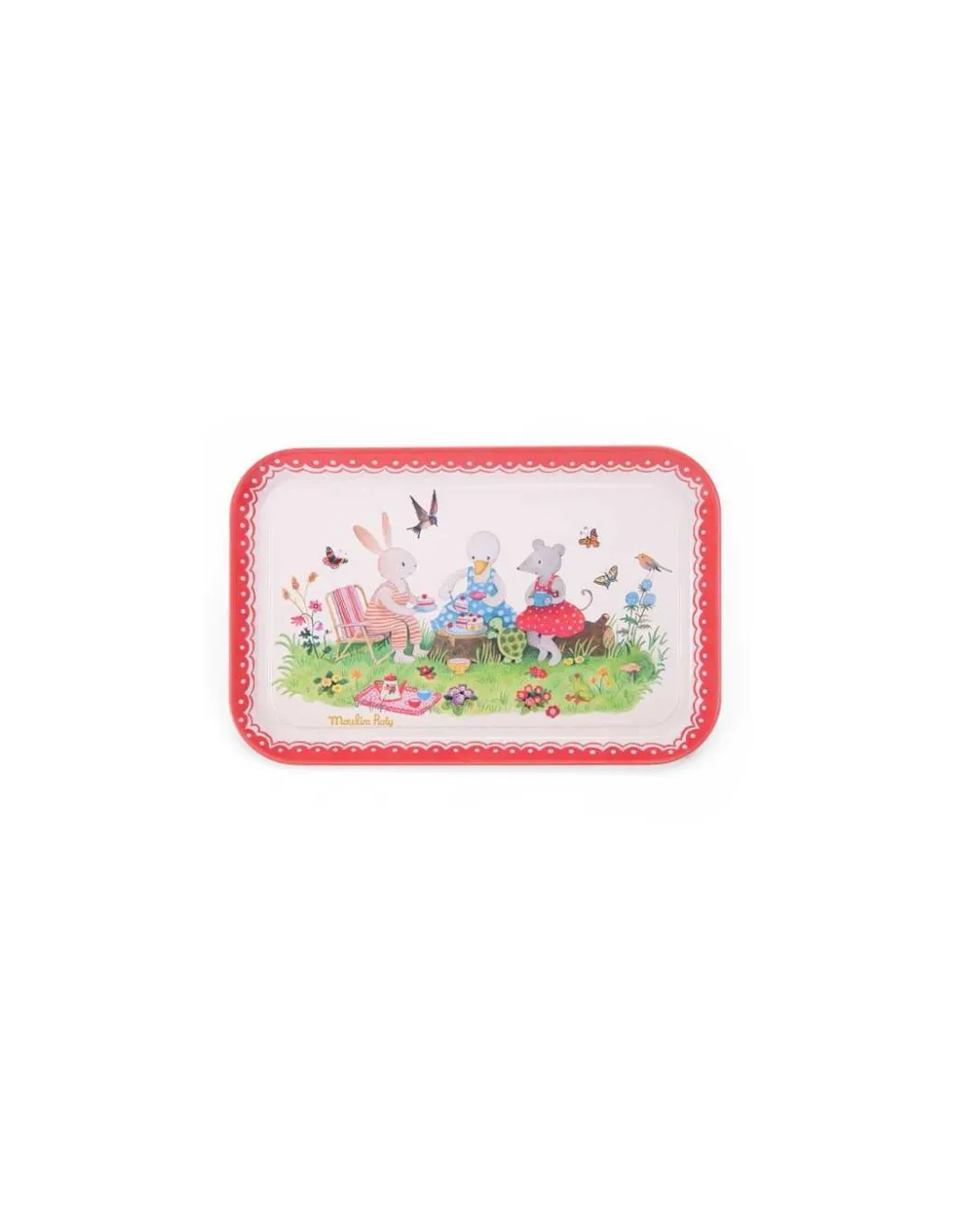 Moulin Roty Valise dinette thé métal La Grande Famille - Discount