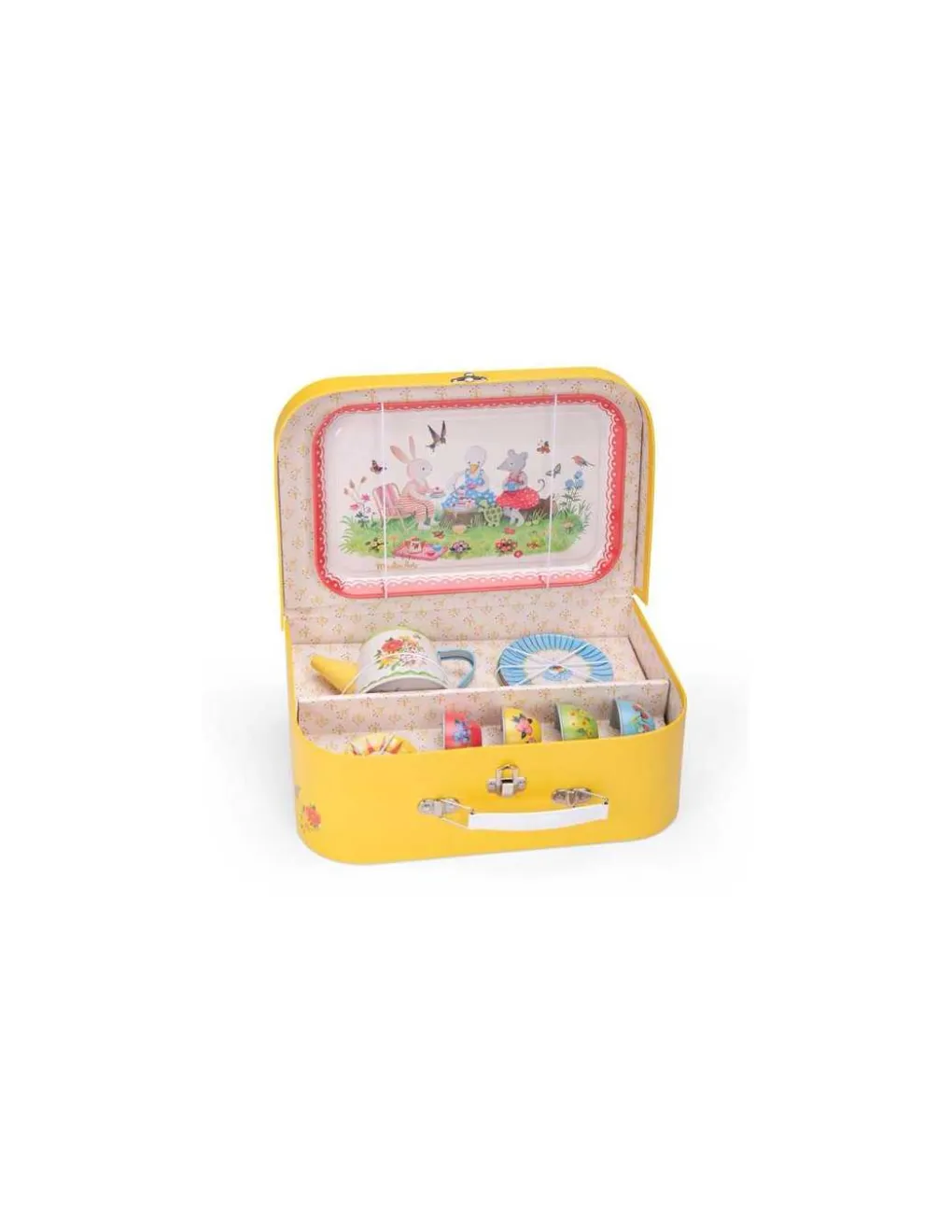 Moulin Roty Valise dinette thé métal La Grande Famille - Discount