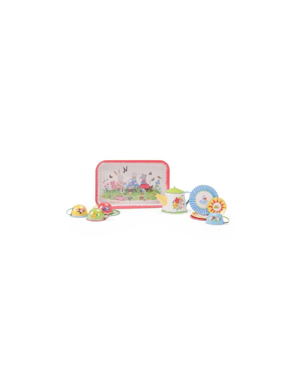 Moulin Roty Valise dinette thé métal La Grande Famille - Discount