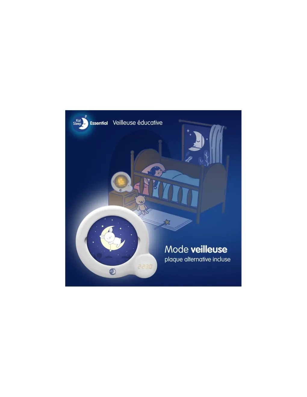 Pabobo Veilleuse indicatrice de réveil Kid'Sleep Essential - Hot