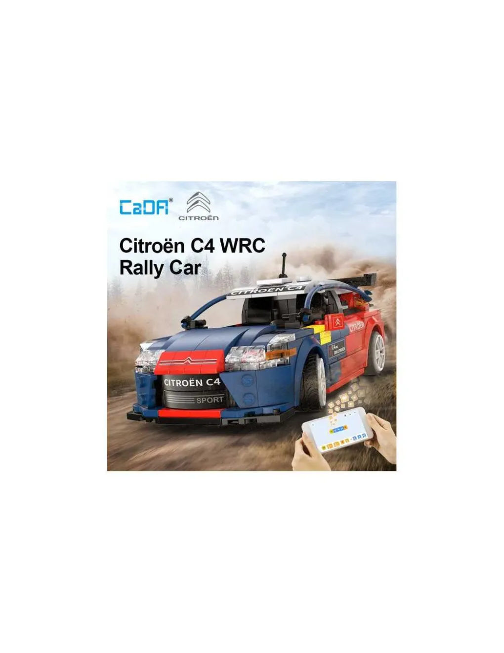 CaDA Bricks Voiture de rallye Citroën C4 WRC 2008 329 pièces - CaDA Sale