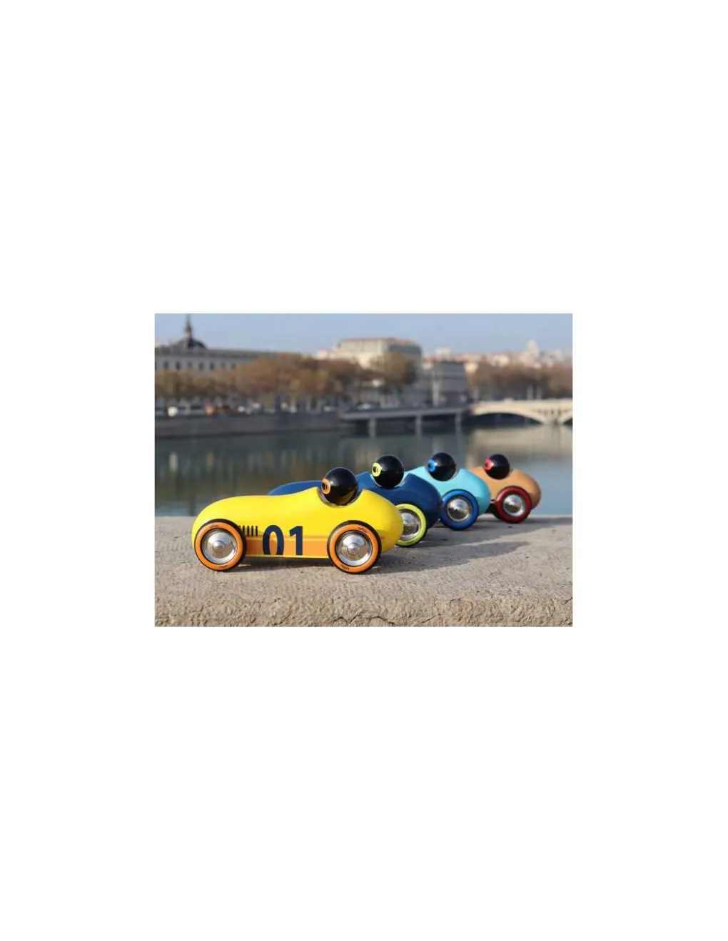 Vilac Voiture en bois naturel Old sport Compet’ - Outlet