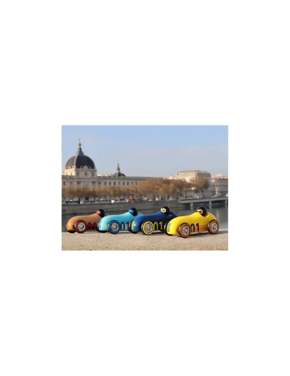 Vilac Voiture en bois naturel Old sport Compet’ - Outlet