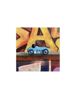 Vilac Voiture en bois Old sport Compet’ Turquoise -
