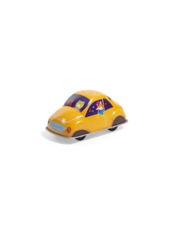 Moulin Roty Voiture en métal à friction jaune -