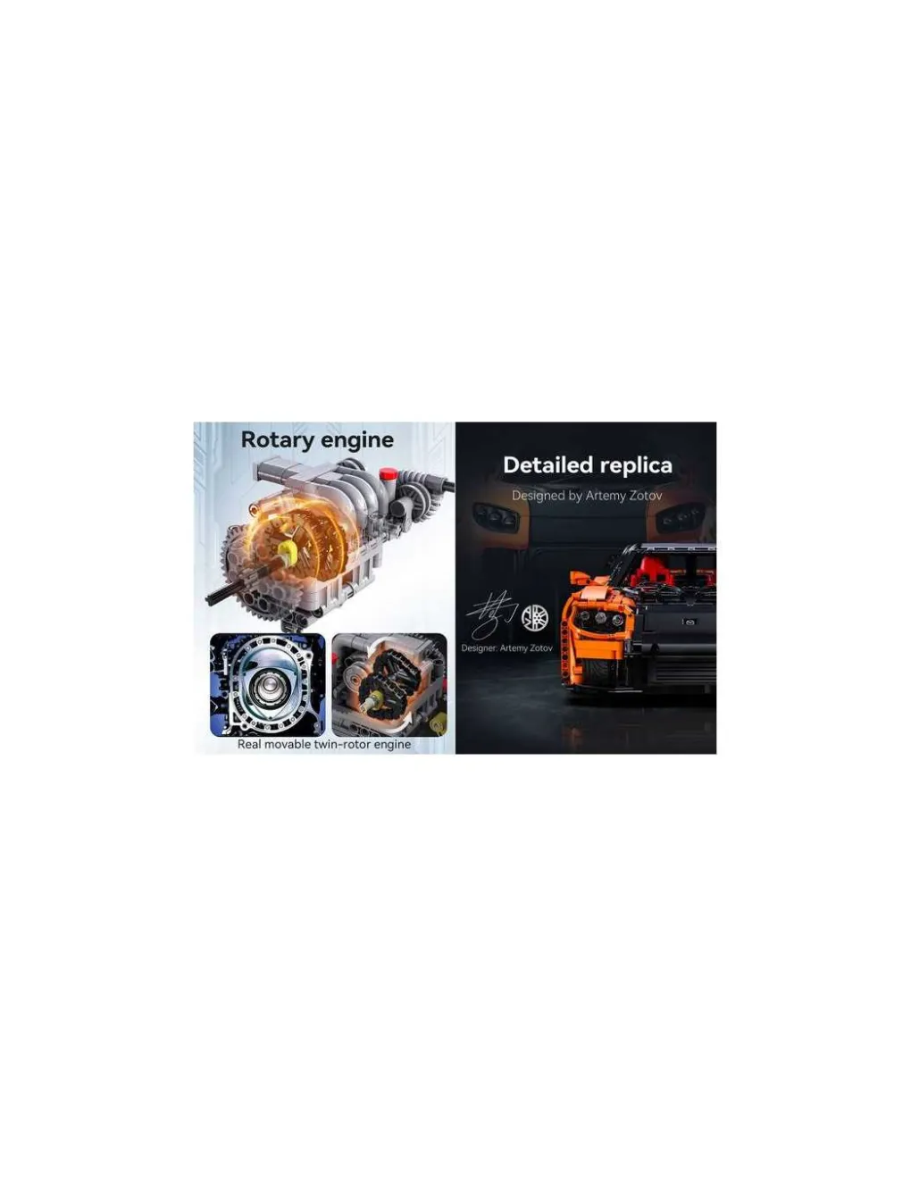 CaDA Bricks Voiture Mazda RX-7 3305 pièces - CaDA Master
