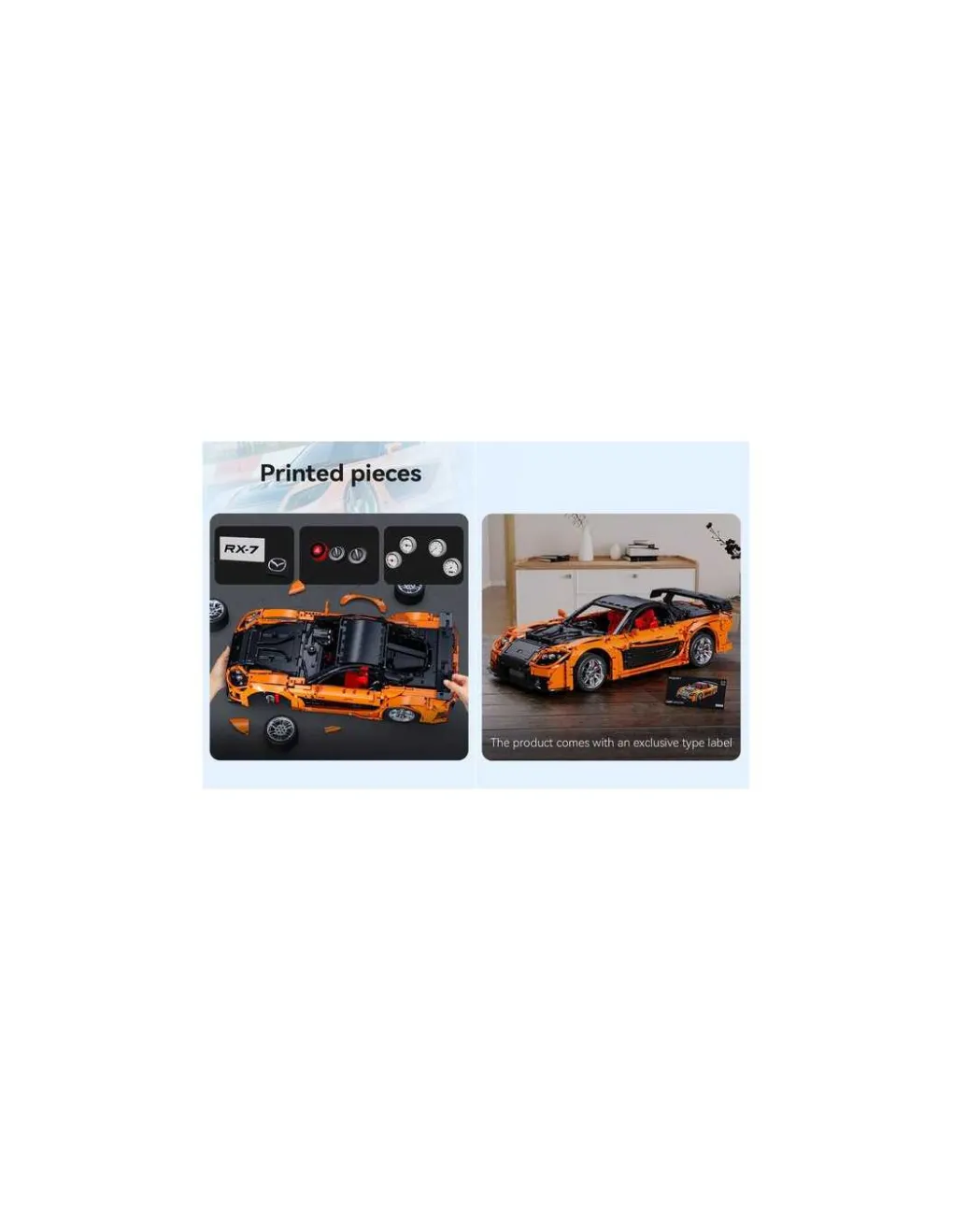 CaDA Bricks Voiture Mazda RX-7 3305 pièces - CaDA Master