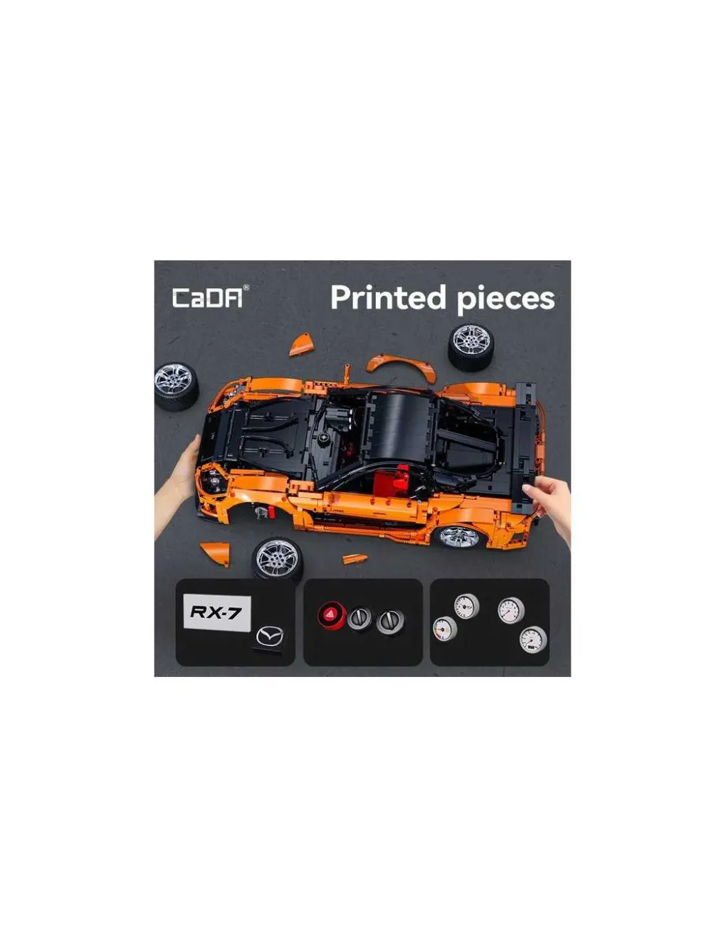 CaDA Bricks Voiture Mazda RX-7 3305 pièces - CaDA Master