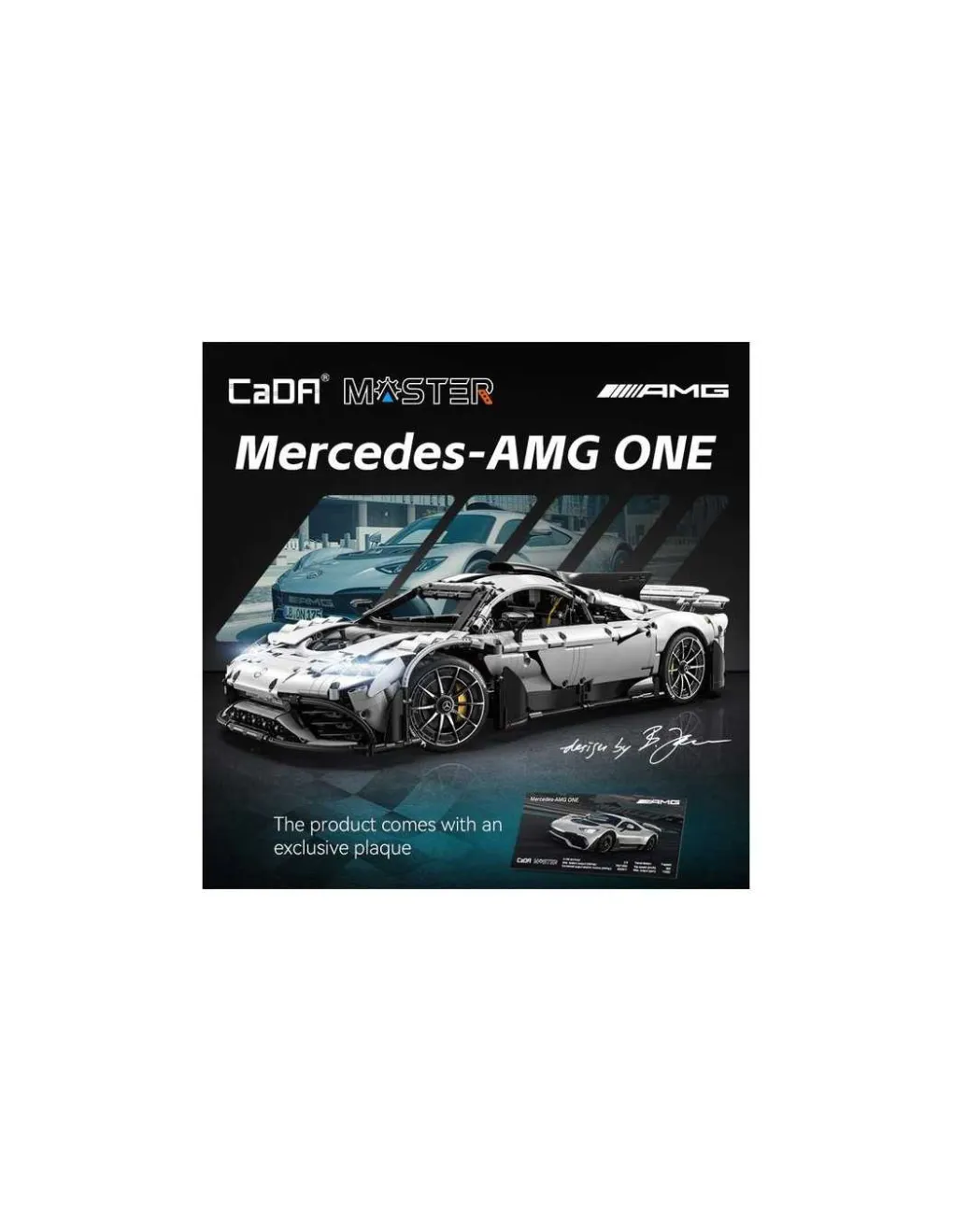 CaDA Bricks Voiture Mercedes AMG Project one 3295 pièces - CaDA Master Hot
