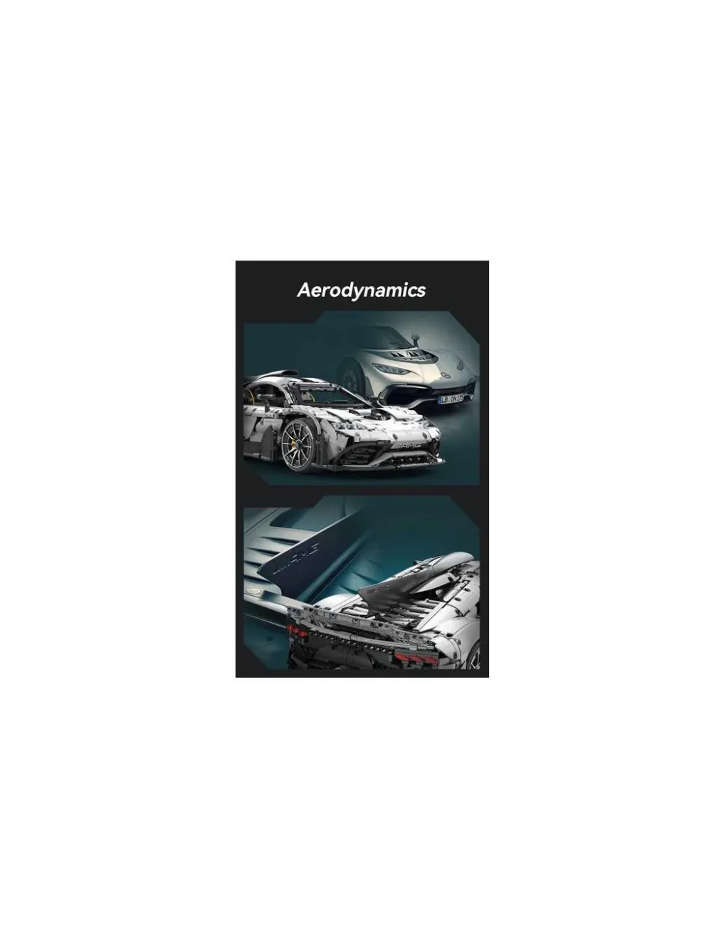 CaDA Bricks Voiture Mercedes AMG Project one 3295 pièces - CaDA Master Hot