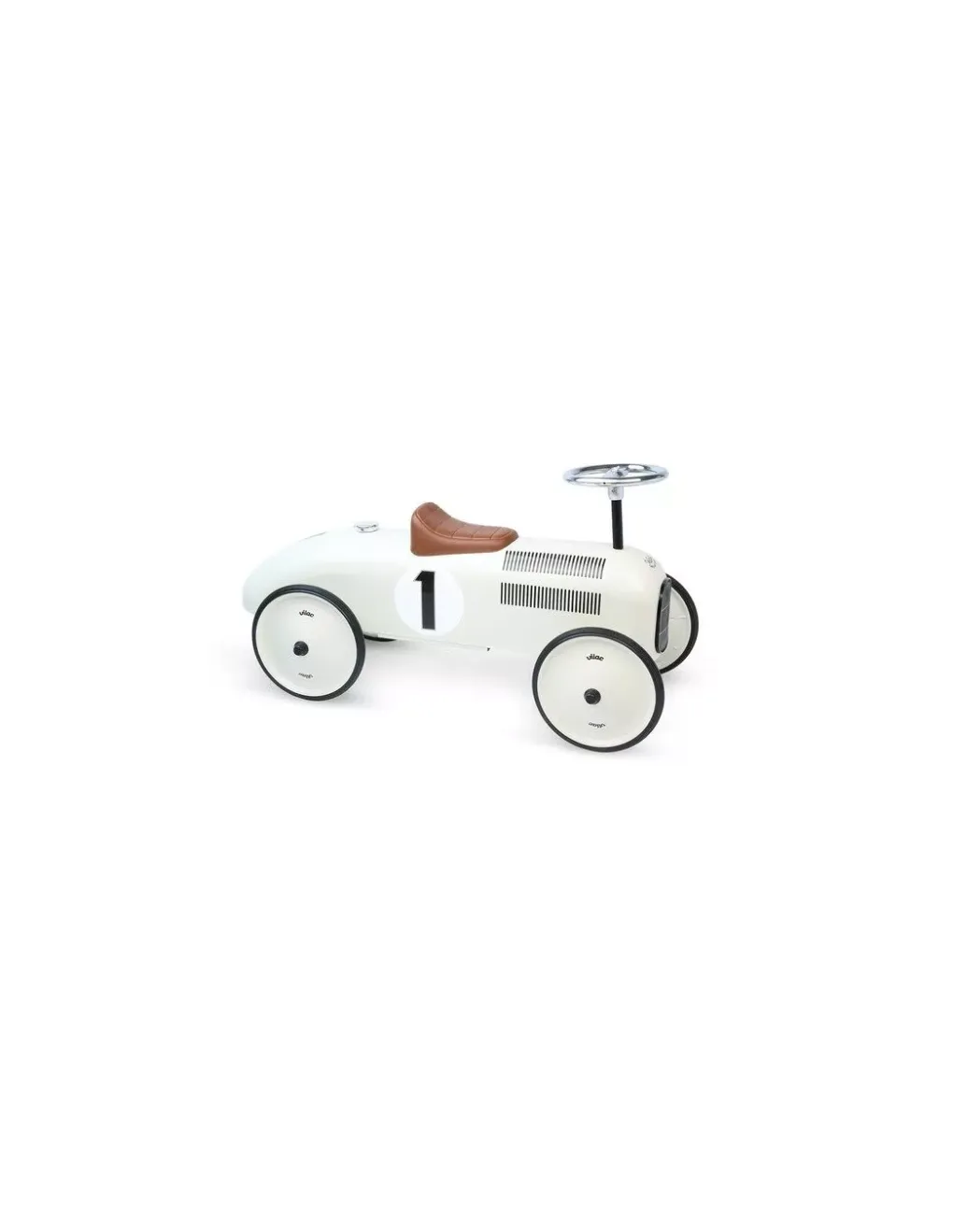 Vilac Voiture porteur métal crême -