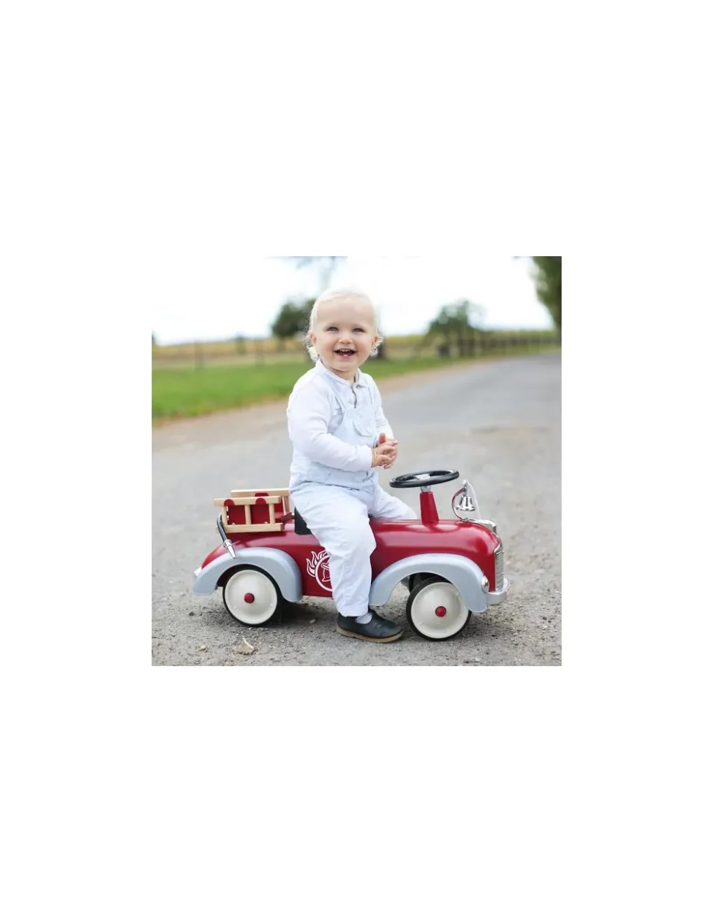 Baghera Voiture porteur speedster pompier - Best