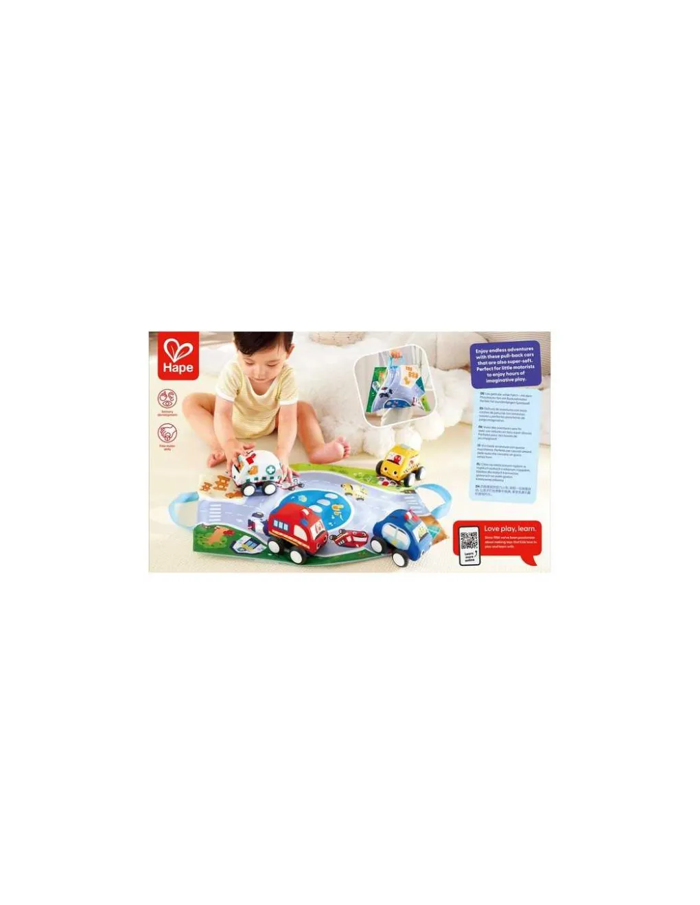 Hape Toys Voitures à rétrofriction et circuit - Hape Hot
