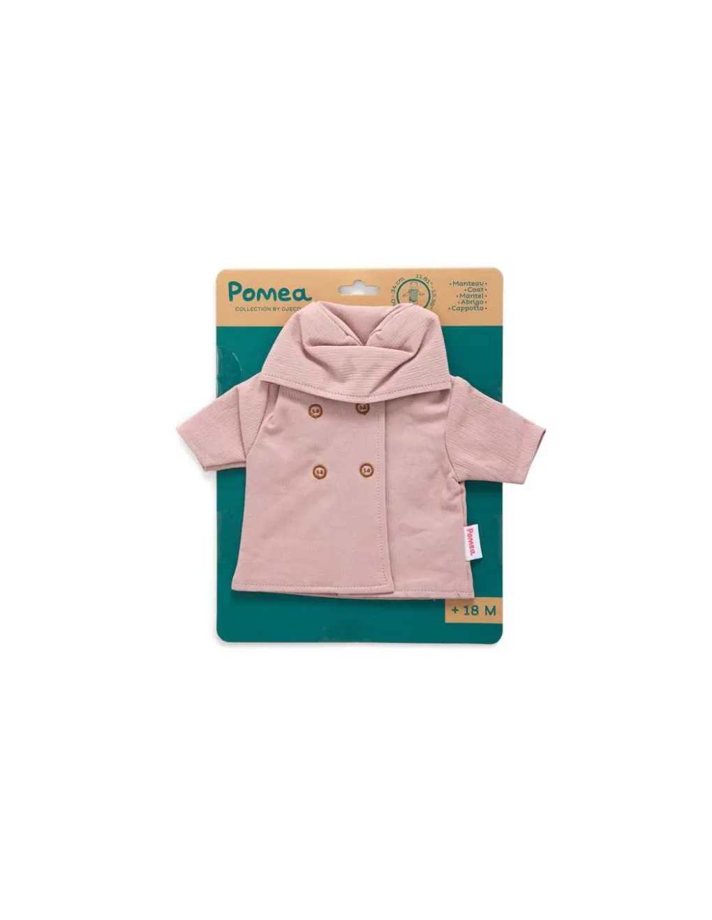 Djeco Vêtements de poupée manteau à capuche Pomea - Sale