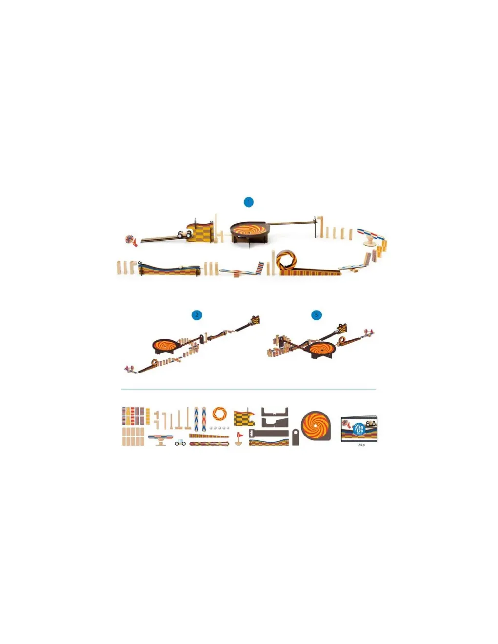 Djeco Zig & Go 45 pièces - Online